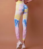 Безшевен, оформящ, спортен клин с висока талия в шарен цвят