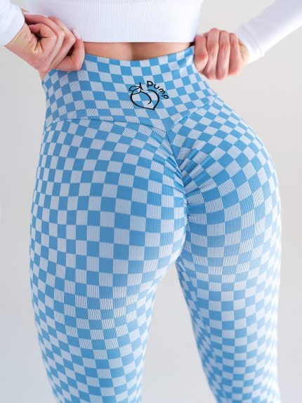 Μπλε κολάν διαμόρφωσης Peach Pump εφέ και υψηλή μέση