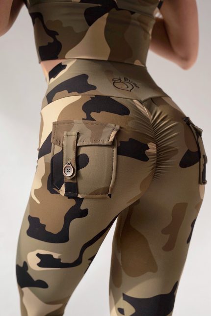 Κολάν καμουφλάζ χωρίς ραφές με εφέ διαμόρφωσης