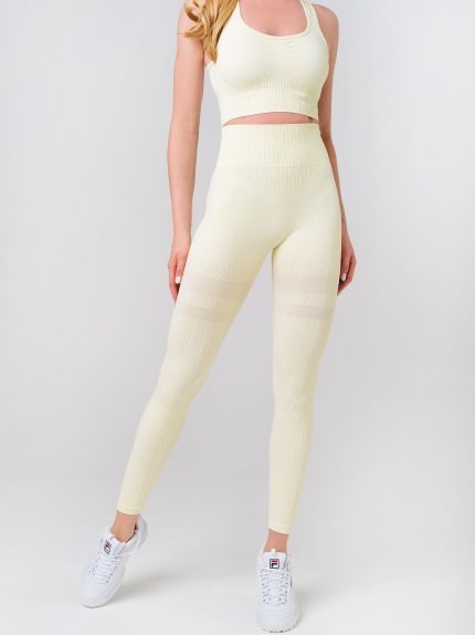 Seamless two-piece set, leggings and sports bra
