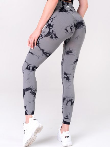 γκρι μαύρο κολάν διαμόρφωσης με εφέ ανύψωσης για γιόγκα και γυμναστική