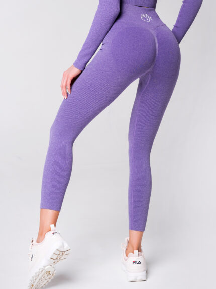 Κολάν χωρίς ραφές διαμόρφωσης, μωβ χρώμα, χοντρό ύφασμα