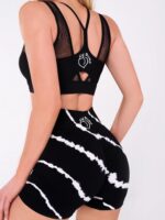 черно бял дамски клин с повдигащ и оформящ ефект